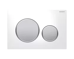 Кнопка смыва Geberit Sigma 20 115.882.KL.1 для инсталляции, белый\/матовый хром