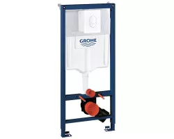 Инсталляция для унитаза Grohe Rapid SL 38722001 с кнопкой смыва, альпийский белый