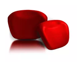 Подголовник для ванны 1Marka Relax RR Красный