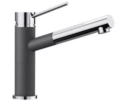 Смеситель для кухни Blanco Alta-S Compact Хром\/Темная скала 518809