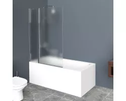 Шторка для ванны 90 см BelBagno UNO-V-11-90\/150-P-Cr текстурное стекло