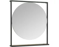 Зеркало 80x90 см дуб кантри\/черный Акватон Лофт Фабрик 1A242602LTDY0