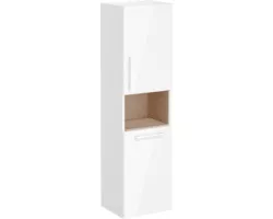 Пенал VitrA Root 66231 подвесной R, с бельевой корзиной, белый глянец
