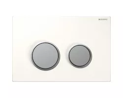 Кнопка смыва Geberit Sigma 20 115.778.KL.1 для инсталляции, белый\/матовый хром