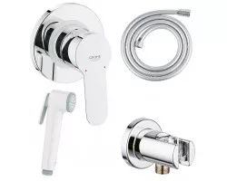 Гигиенический душ Grohe BauEdge 124897 со смесителем, хром