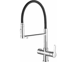 Смеситель для кухни Haiba HB76854 Хром Черный