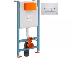 Инсталляция для унитаза VitrA Core 800-1873 с кнопкой смыва, хром