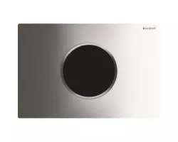Кнопка смыва Geberit Sigma 10 115.908.KH.1 для инсталляции, бесконтактная, питание от сети 3 В, хром\/матовый хром