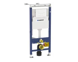 Инсталляция для унитаза Geberit Duofix Delta 51 458.125.11.1 с кнопкой смыва, альпийский белый