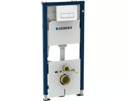 Инсталляция для унитаза Geberit Duofix Delta 51 458.128.11.1 с кнопкой смыва, альпийский белый