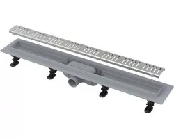 Душевой трап (лоток) AlcaPlast APZ10 Simple APZ10-650M 64,4 см, с решеткой, перфорированный, нержавеющая сталь