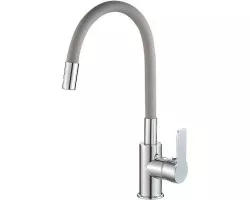 Смеситель для кухни Rush Siple SI7335-60Grey Хром Серый