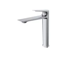 Cмеситель для накладной раковины Cezares LINER-LC-01-W0 хром, без донного клапана