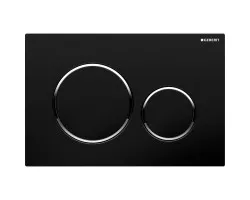 Кнопка смыва Geberit Sigma20 115.882.KM.1 для инсталляции, черный\/хром\/черный