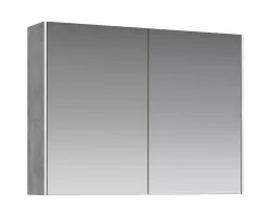 Зеркальный шкаф 80x60 см бетон светлый Aqwella 5 Stars Mobi MOB0408\/MOB0717BS\/Z