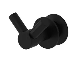 Крючок двойной черный матовый Сунержа Виктория 31-2010-0002