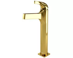 Смеситель для раковины WasserKRAFT Sauer 7103H золотой