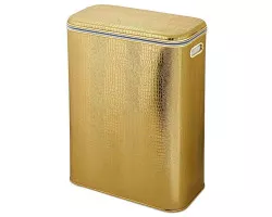 Корзина для белья стандартная, золото Geralis Croco KGG-B