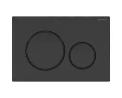 Кнопка смыва Geberit Sigma 20 115.882.DW.1 для инсталляции, черный глянец\/черный матовый\/черный глянец