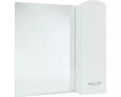 Зеркальный шкаф 78x80 см белый глянец R Bellezza Амелия 4610313001012