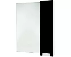 Зеркальный шкаф 58x80 см черный глянец\/белый глянец R Bellezza Пегас 4610409001049