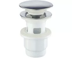 Донный клапан Haiba HB65-4 с переливом click-clack Хром