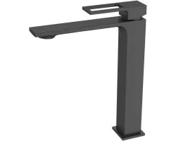 Смеситель для раковины BelBagno Luce LUC-LMC-NERO-W0 без донного клапана, черный матовый