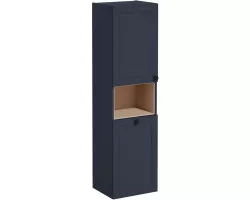 Пенал VitrA Root Classic 68522 подвесной L, с бельевой корзиной, темно-синий матовый