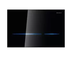 Кнопка смыва Geberit Sigma 80 116.090.SG.1 для инсталляции, бесконтактная, питание от сети, черный