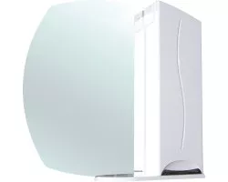 Зеркальный шкаф 66,5x82 см белый глянец R Bellezza Глория 4619510001016