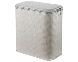 Корзина для белья малая, белый хром Geralis Romb RWH-M