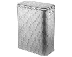 Корзина для белья стандартная, серебро хром Geralis Punto PHH-B