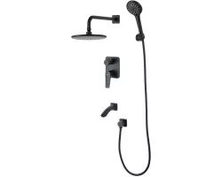 Душевой комплект 226 мм Lemark Bronx LM3722BL