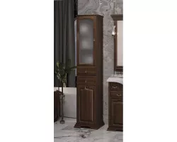 Пенал Opadiris Риспекто 00-00005840 напольный L, с бельевой корзиной, орех антикварный