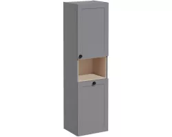 Пенал VitrA Root Classic 68526 подвесной R, с бельевой корзиной, серый матовый