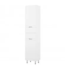 Шкаф-пенал Corozo Лея Z2 40, правый, с бельевой корзиной, цвет белый