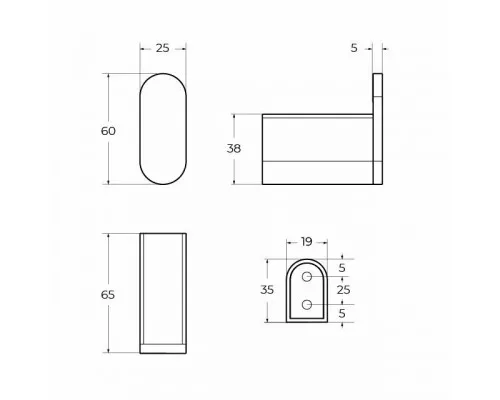 Крючок CEZARES STYLUS-HK-01
