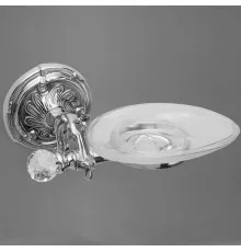 Мыльница подвесная, керамика ART&MAX  BAROCCO CRYSTAL AM-1786-Cr-C