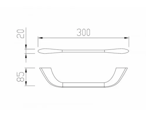 Полотенцедержатель 30см CEZARES LINER-TH02-01