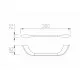Полотенцедержатель 30см CEZARES LINER-TH02-01