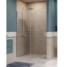 Душевая дверь в нишу BelBagno SOFT_CLOSE-2-BF-1-140-C-Cr профиль хром, стекло прозрачное