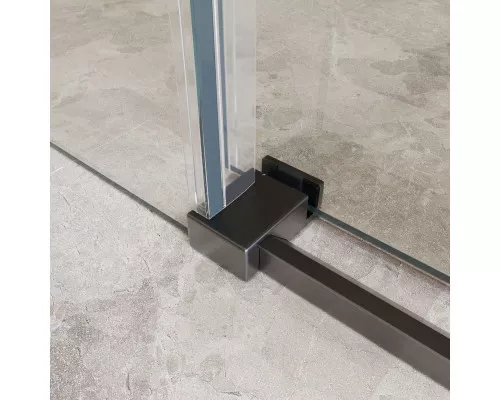 Душевая дверь в нишу BelBagno SOFT_CLOSE-2-BF-1-180-C-GM профиль оружейная сталь, стекло прозрачное