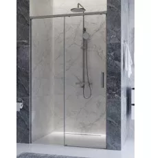 Душевая дверь CEZARES PLANE-BF-1-110-C-IN, 110х195, профиль сатин матовый, стекло прозрачное