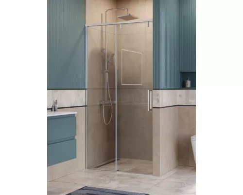 Душевая дверь в нишу BelBagno SOFT_CLOSE-1-BF-1-100-C-Cr профиль хром, стекло прозрачное
