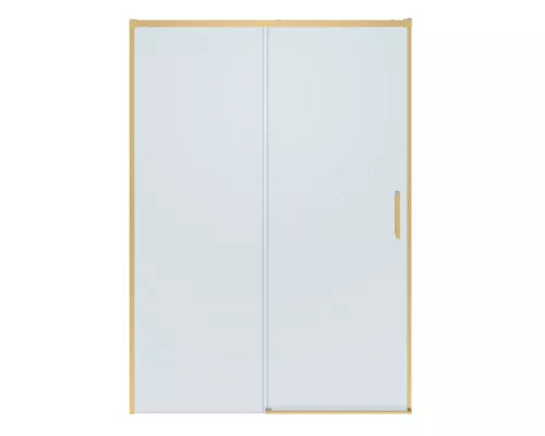 Душевая дверь CEZARES PLANE-BF-1-130-C-BORO, 130х195, профиль брашированное золото, стекло прозрачное