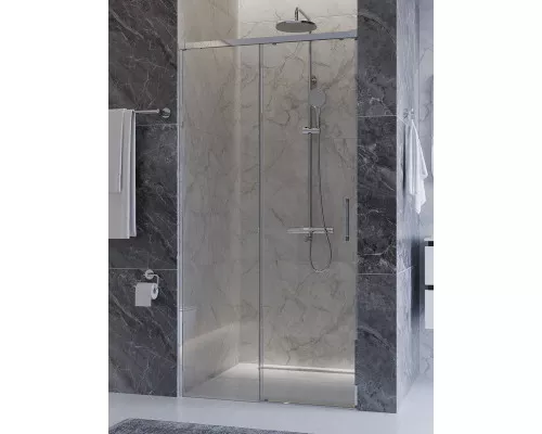 Душевая дверь CEZARES PLANE-BF-1-100-C-CR, 100х195, профиль хром, стекло прозрачное