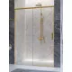 Душевая дверь CEZARES PLANE-BF-1-130-C-BORO, 130х195, профиль брашированное золото, стекло прозрачное
