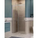 Душевая дверь в нишу BelBagno SOFT_CLOSE-2-BF-1-100-C-Cr профиль хром, стекло прозрачное