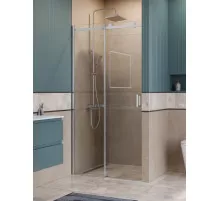 Душевая дверь в нишу BelBagno SOFT_CLOSE-2-BF-1-100-C-Cr профиль хром, стекло прозрачное