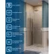 Душевая дверь в нишу BelBagno SOFT_CLOSE-2-BF-1-100-C-Cr профиль хром, стекло прозрачное